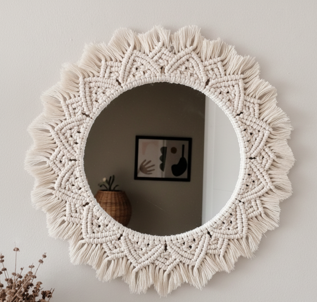 Silva Mirror Macrame